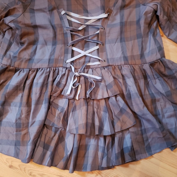 Outlander Laced Peplum Girls Jacket Plus Size Hot Topic Exclusive - Picture 10 of 13